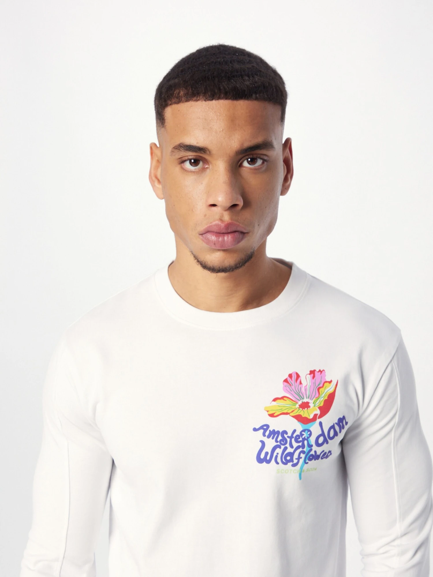 Scotch & Soda Longsleeves Shirt Heren Wit 2 Scotch & Soda Longsleeves Shirt Heren Wit - Afbeelding 2