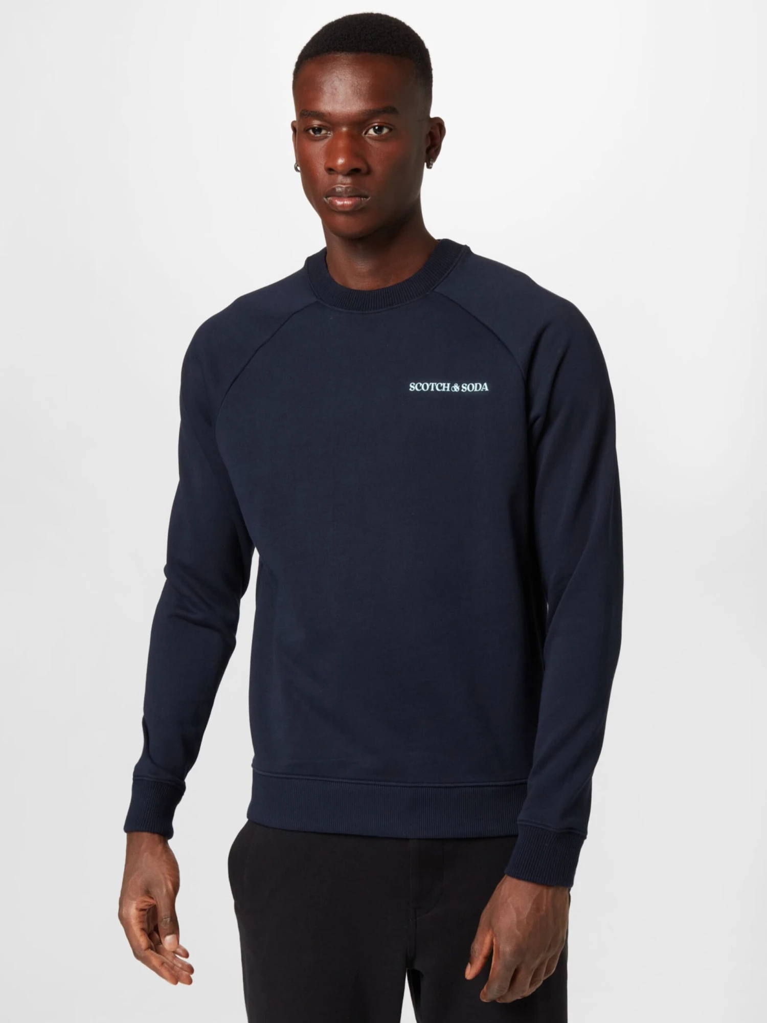 Scotch & Soda Sweatshirts Sweatshirt Heren Pastelblauw / Donkerblauw 2 Scotch & Soda Sweatshirts Sweatshirt Heren Pastelblauw / Donkerblauw - Afbeelding 2