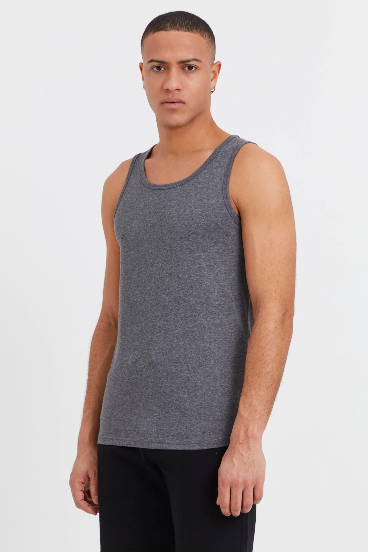Solid Tanktops Shirt CASAL Heren Grijs 2 Solid Tanktops Shirt CASAL Heren Grijs - Afbeelding 2