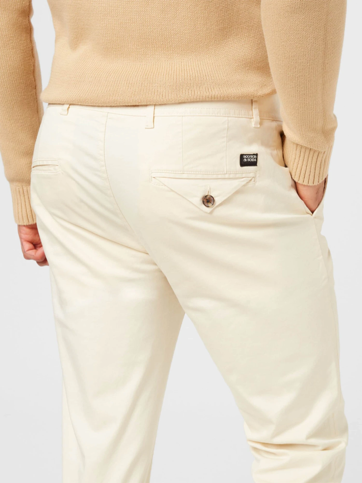 Scotch & Soda Chinos Slimfit Chino Mott Heren Ecru 2 Scotch & Soda Chinos Slimfit Chino Mott Heren Ecru - Afbeelding 2