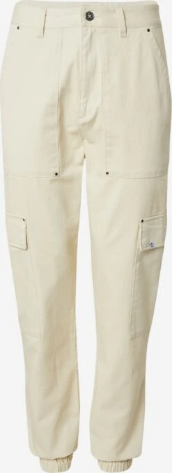 Cargobroeken Regular Cargobroek Noah Heren Beige