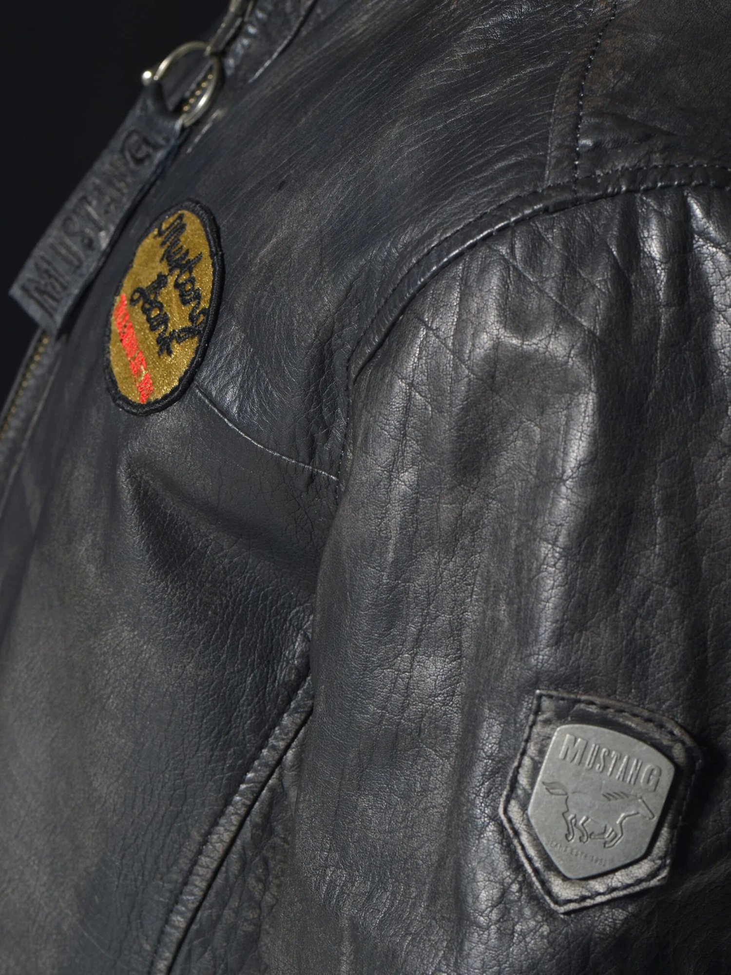 Mustang Leren Jassen Tussenjas Varberg Heren Donkerbruin 7 Mustang Leren Jassen Tussenjas Varberg Heren Donkerbruin - Afbeelding 7