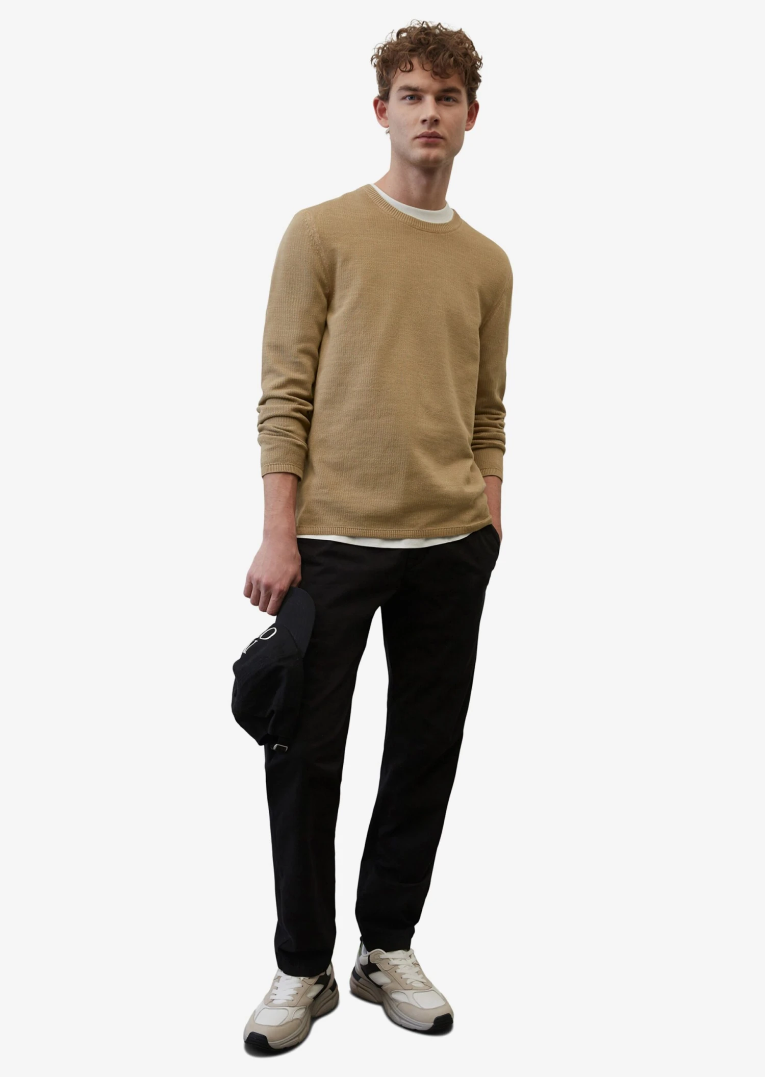 Marc O'Polo Crewneck Truien Trui Heren Bruin 3 Marc O'Polo Crewneck Truien Trui Heren Bruin - Afbeelding 3