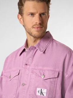 Calvin Klein Jeans Spijkerjassen Tussenjas Heren Pink -Herenkleding 0a9adea6f9ad733ccfd2998f91bd87ac