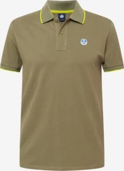 North Sails Polos Shirt Heren Olijfgroen / Riet