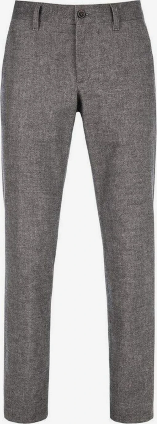 Alberto Pantalons Regular Broek Heren Rookgrijs