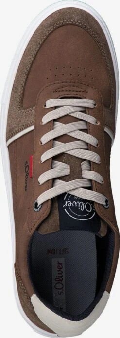 S.Oliver Casual Sneakers Sneakers Laag Heren Bruin -Herenkleding 103706afb88767f15ce476192f9a8355