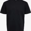 Selected Homme T-shirts Shirt TRUMAN Heren Zwart