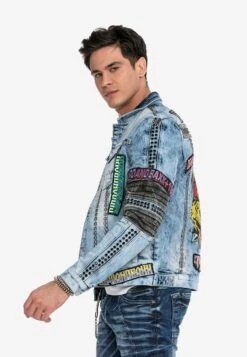 Cipo & Baxx Tussenjassen Tussenjas Heren Blauw -Herenkleding 13bcb36aa630e0187976da442bd3f6b5