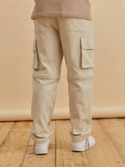 Cargobroeken Tapered Cargobroek Hasan Heren Crème -Herenkleding 149ec9575022c50ef5be829fee090893