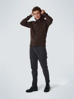 No-Excess Sweatvesten Met Capuchon Sweatvest Heren Donkerbruin -Herenkleding 175788cb828234a8072abe382019e48f