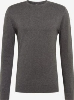 Selected Homme Coltruien Regular Fit Trui BERG Heren Antraciet