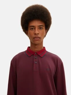 Tom Tailor Longsleeves Shirt Heren Rood / Donkerrood -Herenkleding 18a9b9f8a20d29f5def09117d2829aa6