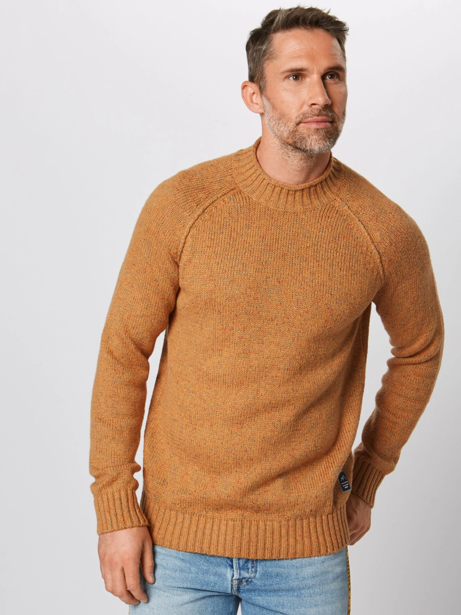 Jack & Jones Coltruien Trui CLIVE Heren Cognac 3 Jack & Jones Coltruien Trui CLIVE Heren Cognac - Afbeelding 3