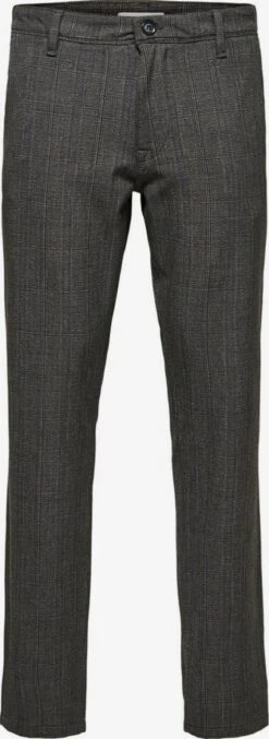 Selected Homme Chinos Slimfit Chino Heren Grijs Gemêleerd