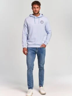 Shiwi Hoodies Sweatshirt Heren Marine / Lichtblauw -Herenkleding 1af519474b46743e363adb10bf9a7930