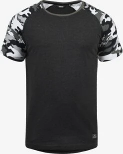 Solid T-shirts Shirt Cahil Heren Grijs