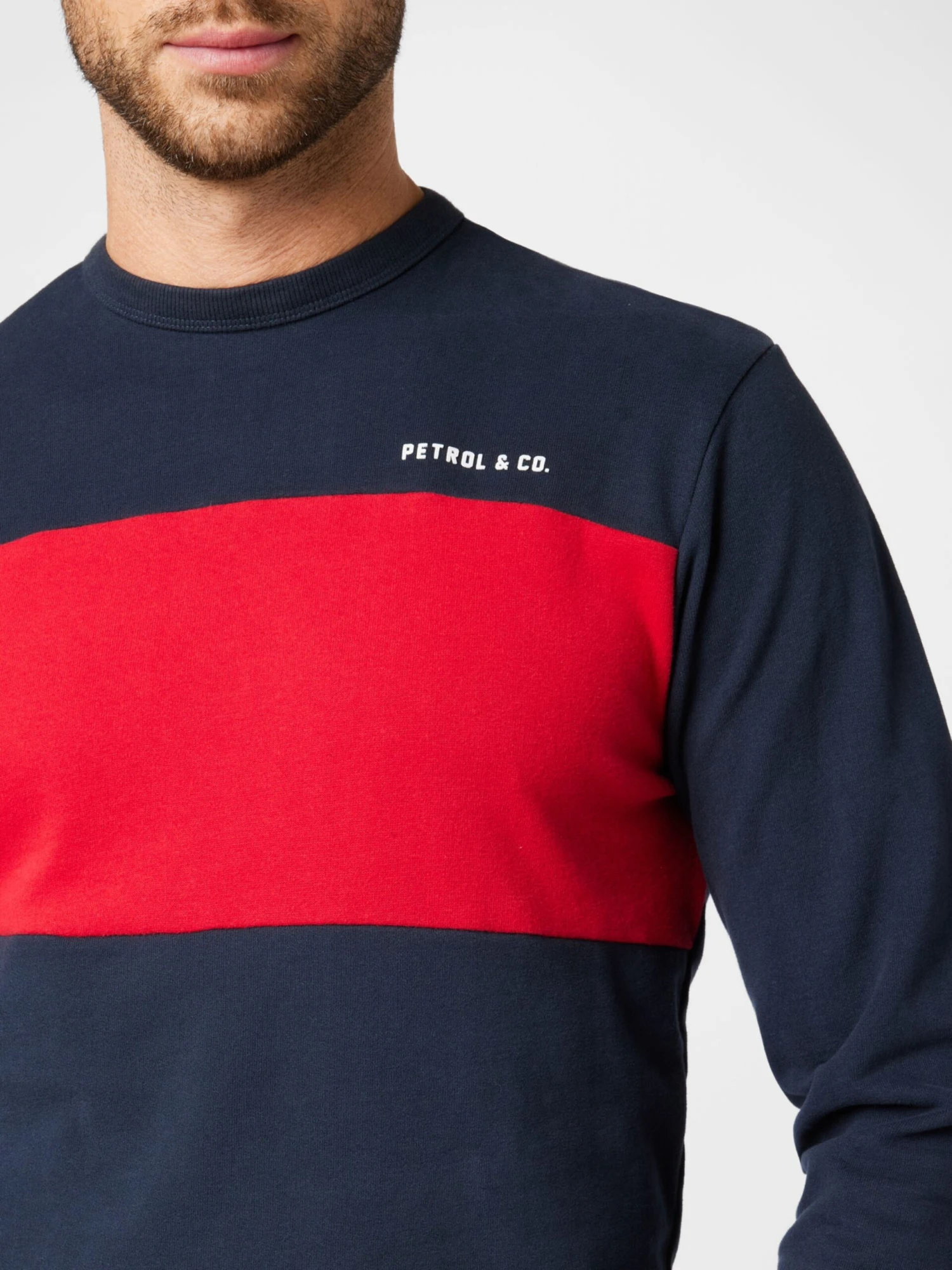 Petrol Industries Sweatshirts Sweatshirt Heren Navy 2 Petrol Industries Sweatshirts Sweatshirt Heren Navy - Afbeelding 2