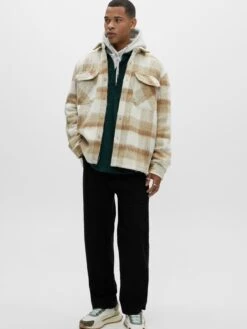 PULL & BEAR Tussenjassen Tussenjas Heren Beige / Lichtbeige / Donkerbeige -Herenkleding 20eaed0bd6748315e46483dd38cb99db