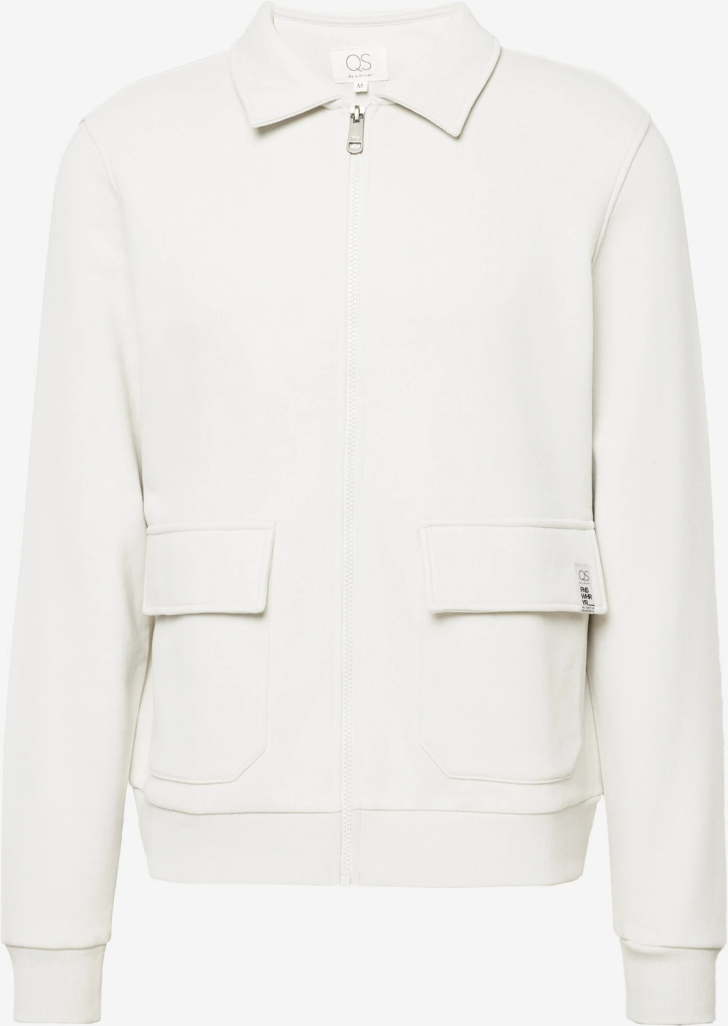 QS By S.Oliver Sweatvesten Sweatvest Heren Lichtgrijs 1 QS By S.Oliver Sweatvesten Sweatvest Heren Lichtgrijs