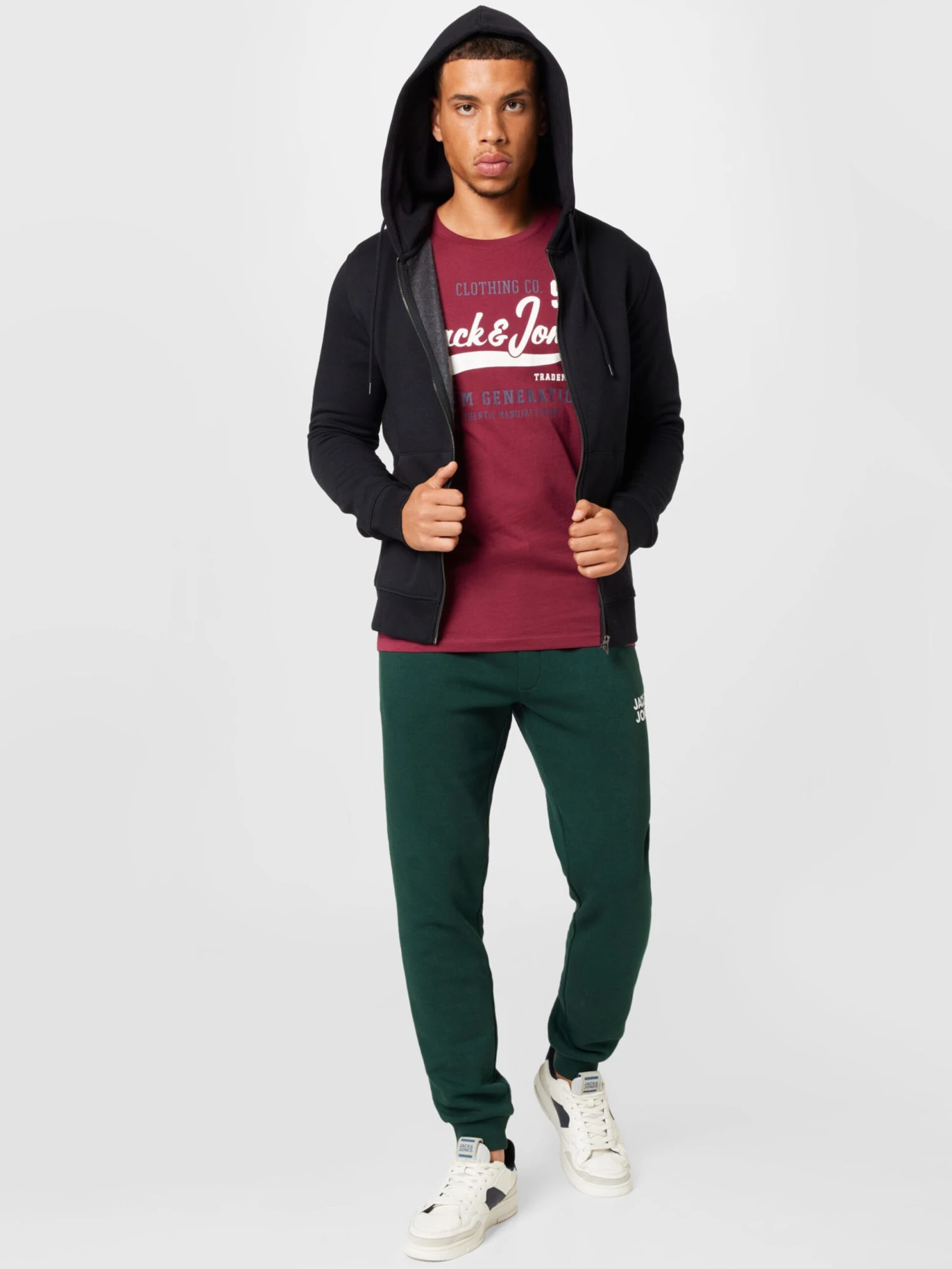 Jack & Jones Sweatvesten Met Capuchon Sweatvest Star Heren Zwart 5 Jack & Jones Sweatvesten Met Capuchon Sweatvest Star Heren Zwart - Afbeelding 5