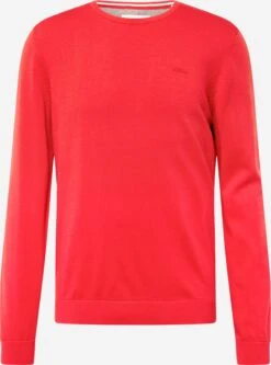 S.Oliver Crewneck Truien Trui Heren Knalrood