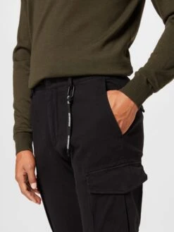 Strellson Cargobroeken Loosefit Cargobroek Lucco Heren Zwart -Herenkleding 234d055a78d5401316abd91999ab69a8