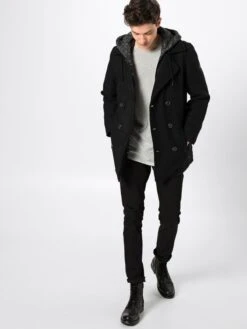 Indicode Jeans Tussenmantels Tussenjas Clifford Heren Zwart -Herenkleding 2390d910f985afa902cb0621efbdb3c8