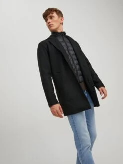 Jack & Jones Wintermantels Winterjas Tommy Heren Zwart -Herenkleding 250dd27adfd6759ada6f7b55f2d09ae9