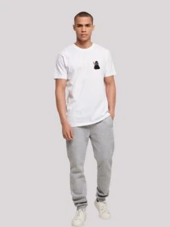 F4NT4STIC T-shirts Shirt Wizard Cat Heren Wit -Herenkleding 25af3d1598ae0508fe1bbe83afc72c92