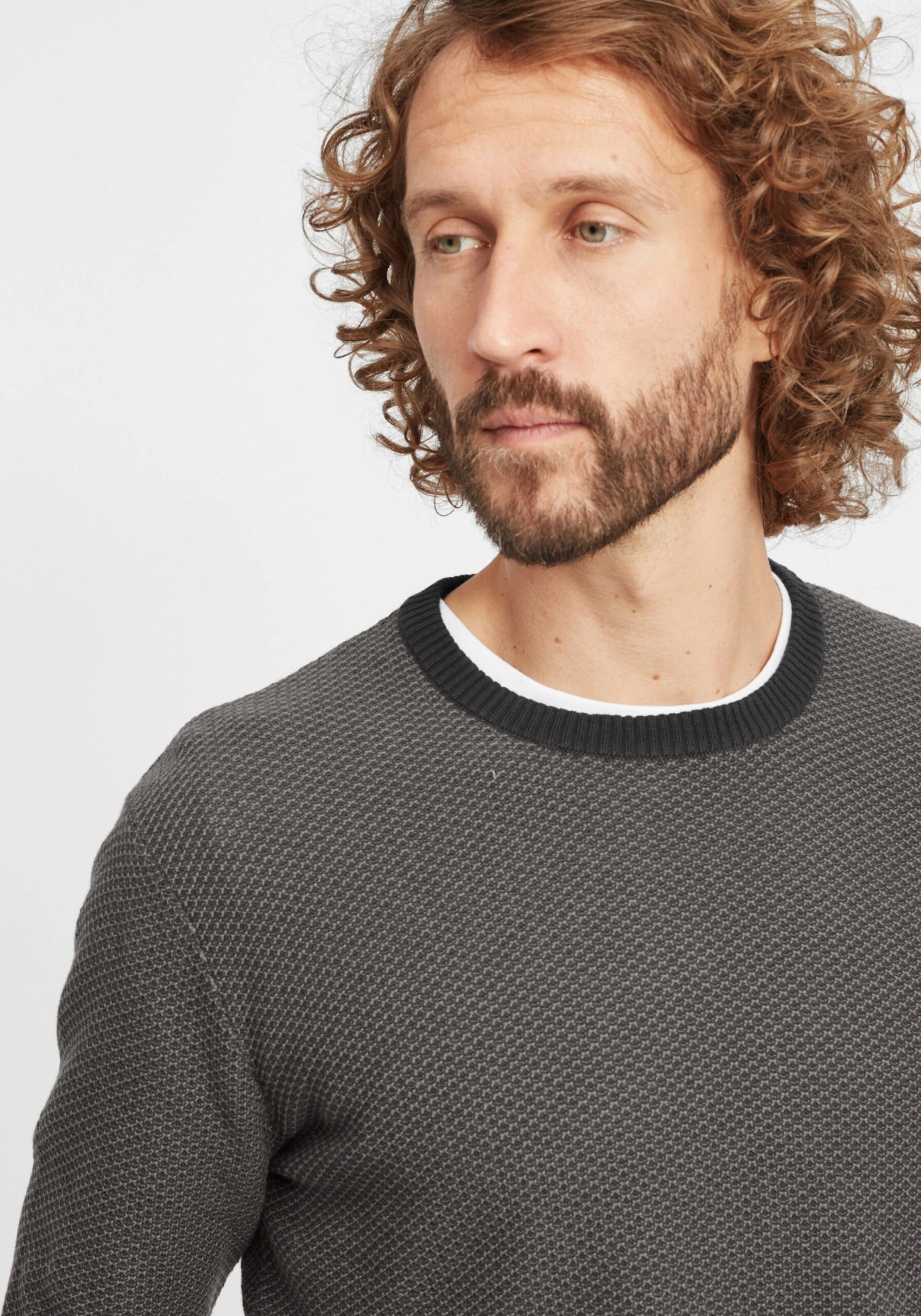 Solid Crewneck Truien Trui Dumon Heren Zwart 5 Solid Crewneck Truien Trui Dumon Heren Zwart - Afbeelding 5