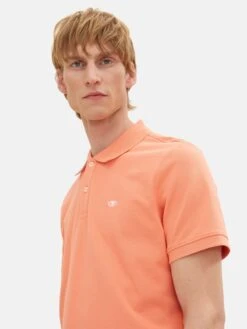 Tom Tailor Polos Shirt Heren Abrikoos -Herenkleding 2915a20346d6c77c475466bb7f154e95
