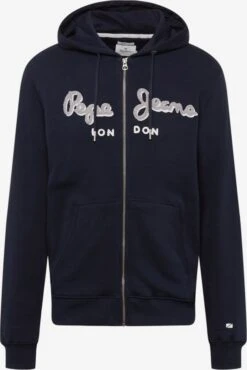 Pepe Jeans Sweatvesten Met Capuchon Sweatvest LAMONT Heren Navy