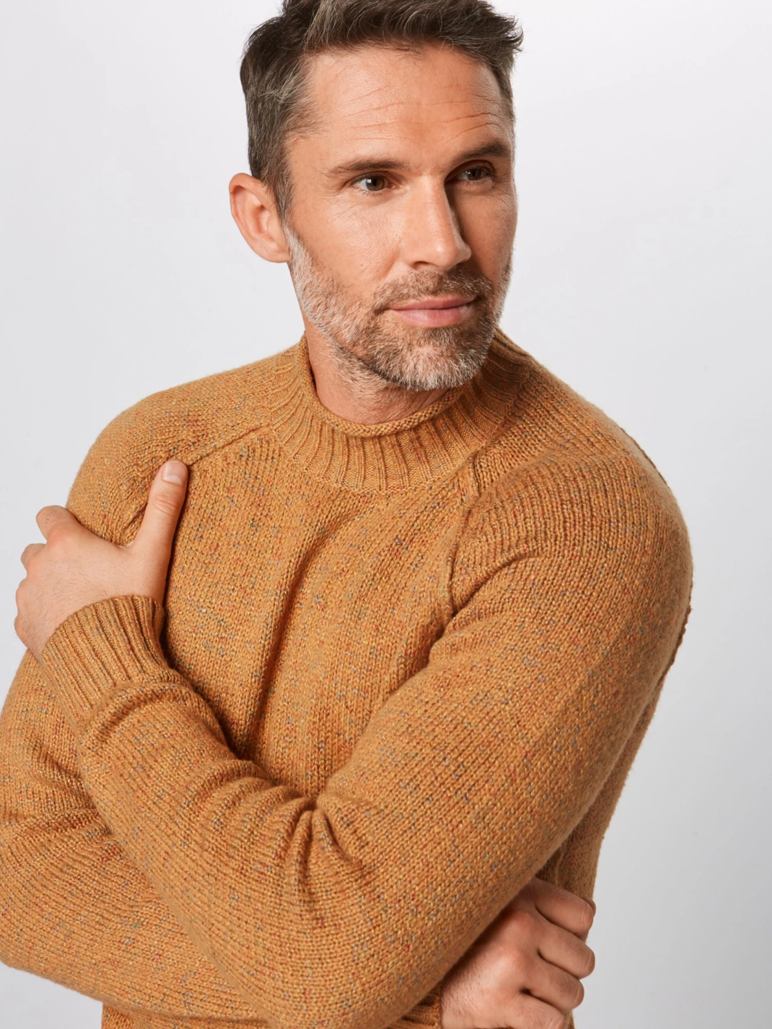 Jack & Jones Coltruien Trui CLIVE Heren Cognac 2 Jack & Jones Coltruien Trui CLIVE Heren Cognac - Afbeelding 2