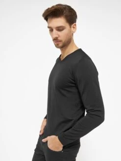 V-hals Truien Trui Berlin Heren Zwart -Herenkleding 2eaffe26be10c165b7b7e7c7c02236e5