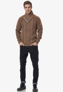 Coltruien Trui Heren Bruin -Herenkleding 2f90449bd4d57e6946a4d2ebbb52ed60
