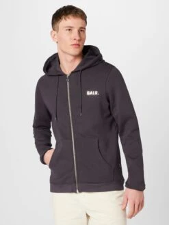 BALR Sweatvesten Met Capuchon Sweatvest Q-Series Heren Donkergrijs -Herenkleding 31e36e0e58b93e85b4337d9616a35893