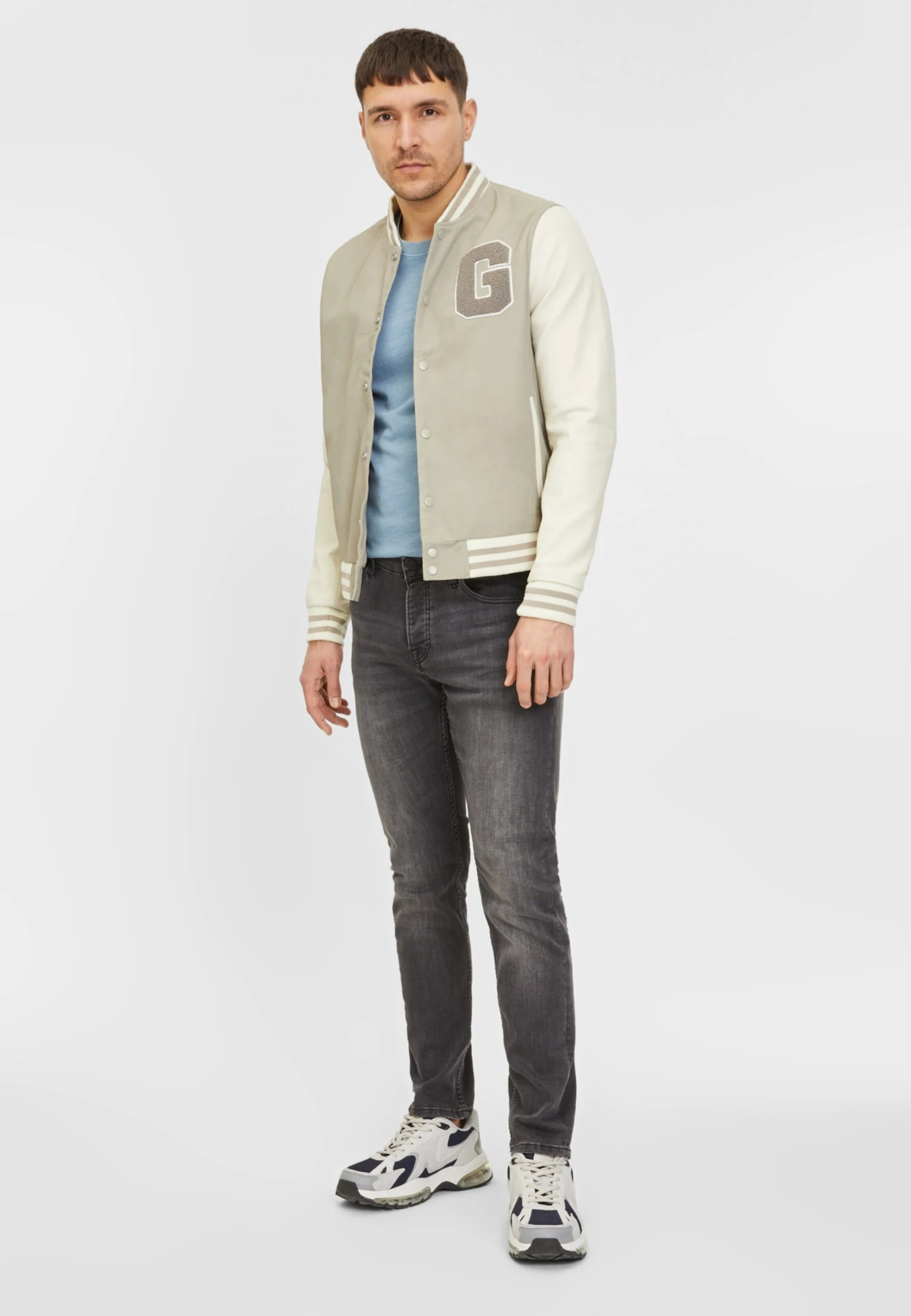 Goosecraft Leren Jassen Tussenjas Bob Heren Taupe 4 Goosecraft Leren Jassen Tussenjas Bob Heren Taupe - Afbeelding 4