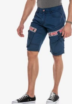 Cipo & Baxx Shorts Regular Broek Heren Navy -Herenkleding 34d2062d6482947a4869bb5087ab8eae