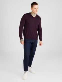V-hals Truien Trui Melba Heren Bourgogne -Herenkleding 364f21c6d543cc6b45710e15c783afd0