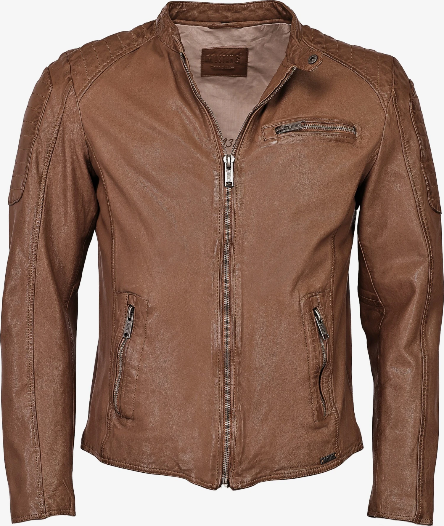 Mustang Leren Jassen Tussenjas 31021311 Heren Cognac