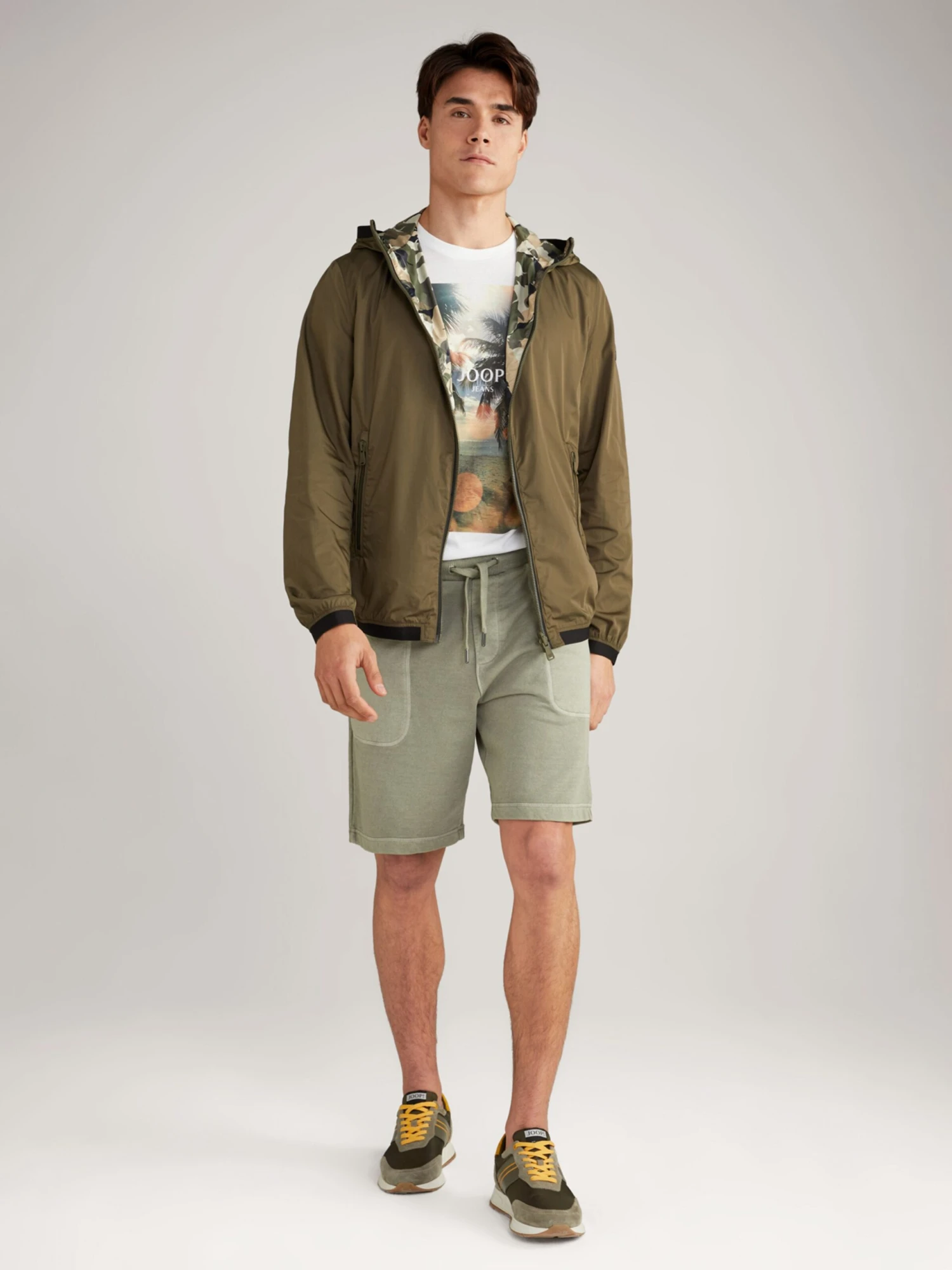 Joop Jeans Tussenjassen Tussenjas Lannie Heren Olijfgroen 3 Joop Jeans Tussenjassen Tussenjas Lannie Heren Olijfgroen - Afbeelding 3