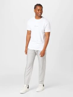 Topman Pantalons Tapered Bandplooibroek Heren Grijs / Lichtgrijs -Herenkleding 3a05474f624efe65cc6641ce287a900d