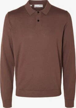 Selected Homme V-hals Truien Trui Heren Bruin