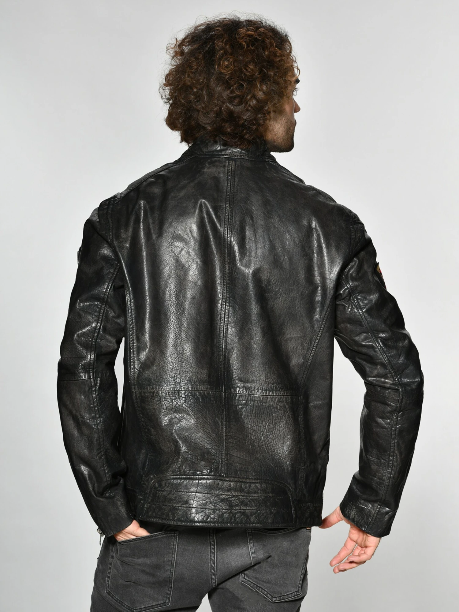 Mustang Leren Jassen Tussenjas Varberg Heren Donkerbruin 4 Mustang Leren Jassen Tussenjas Varberg Heren Donkerbruin - Afbeelding 4