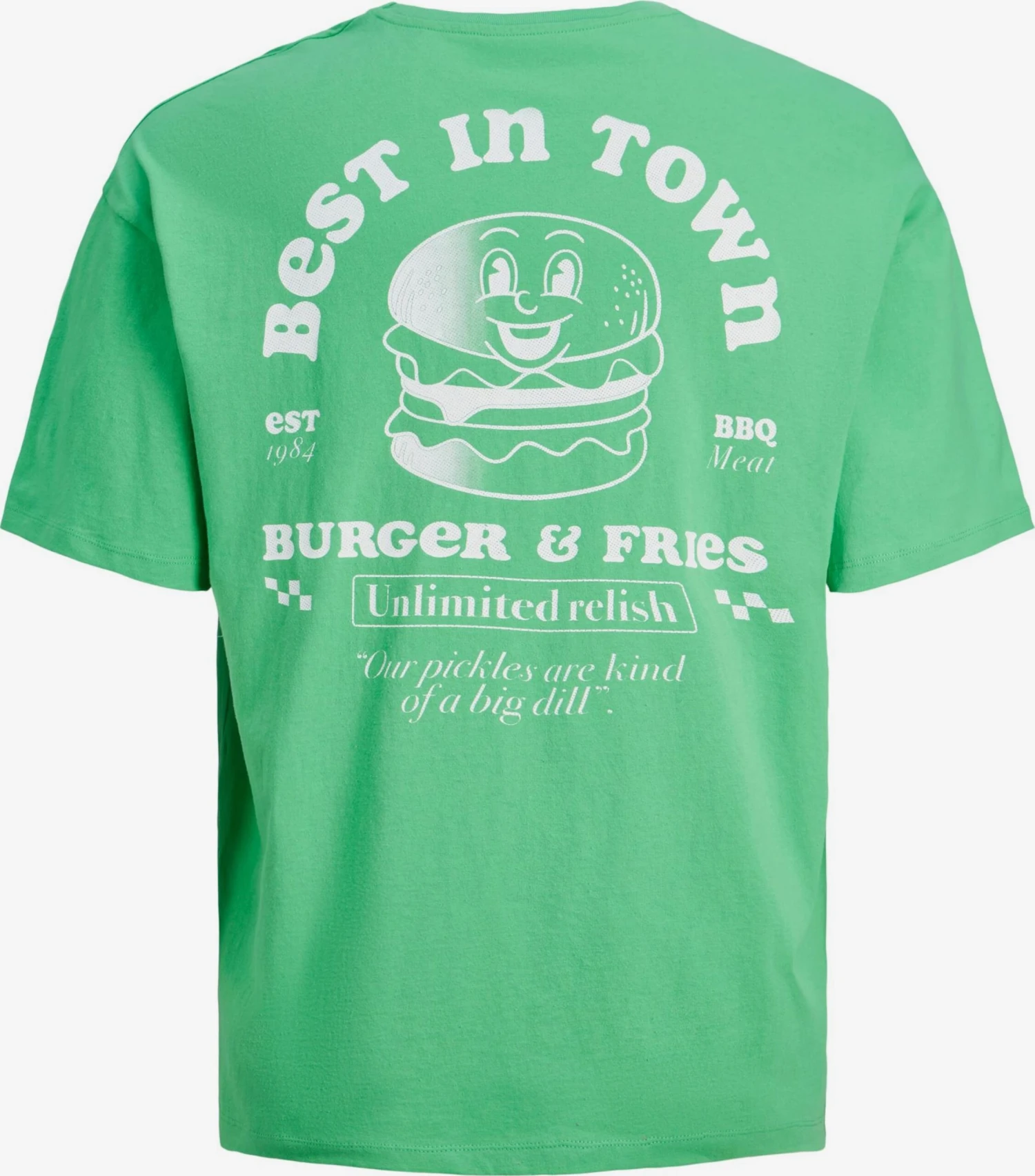 Jack & Jones T-shirts Shirt BURGER Heren Lichtgroen 2 Jack & Jones T-shirts Shirt BURGER Heren Lichtgroen - Afbeelding 2