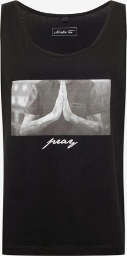 Mister Tee Tanktops Shirt Pray Heren Zwart