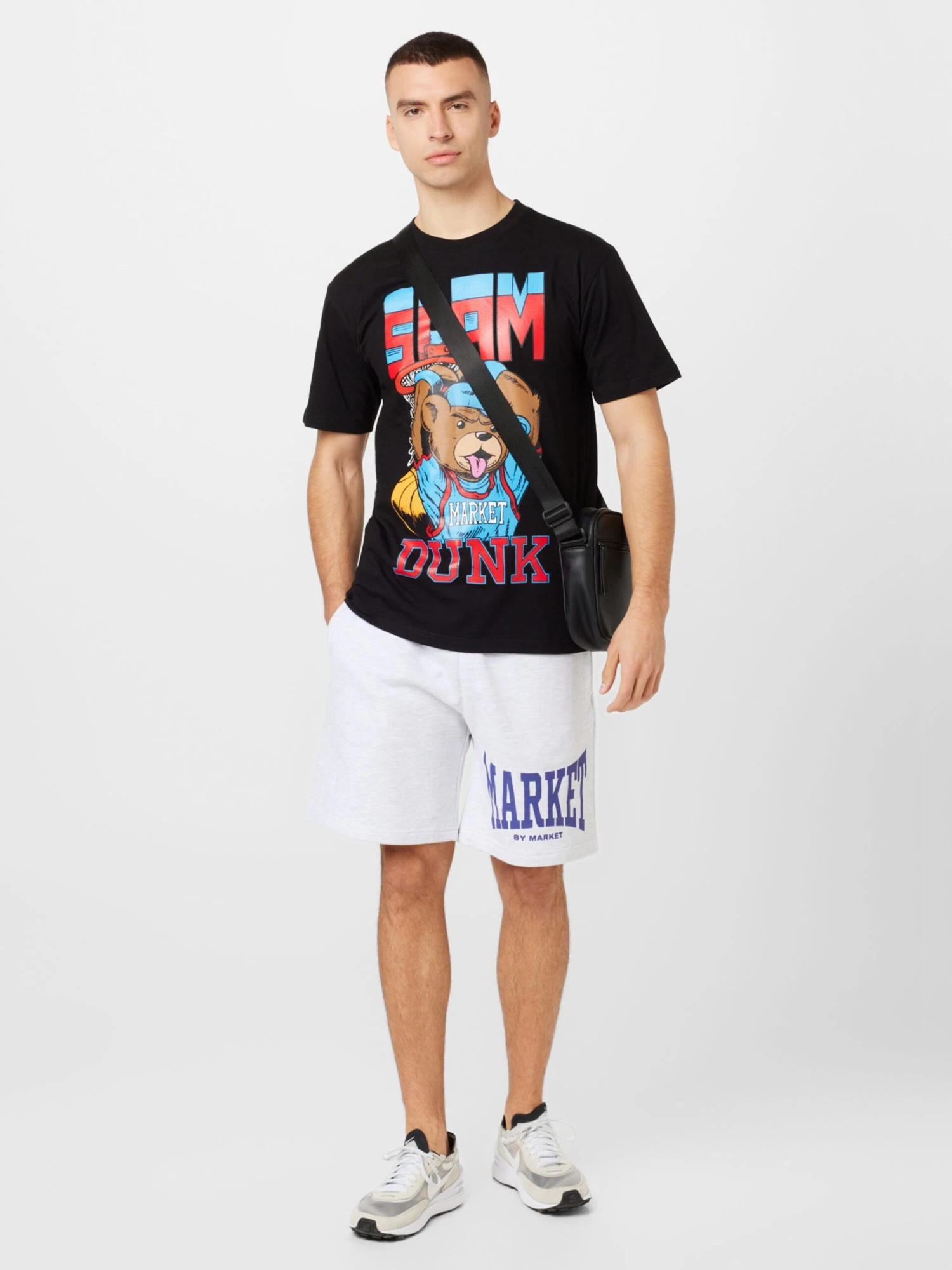 MARKET Sweat Shorts Loosefit Broek Heren Lichtgrijs 5 MARKET Sweat Shorts Loosefit Broek Heren Lichtgrijs - Afbeelding 5