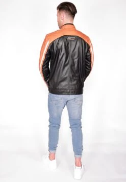 Maze Leren Jassen Tussenjas 4202191 Heren Oranje / Zwart -Herenkleding 434d429e76a492779d7bed68802138a9