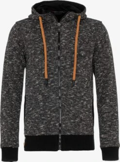 Cipo & Baxx Sweatvesten Met Capuchon Sweatvest Heren Zwart Gemêleerd